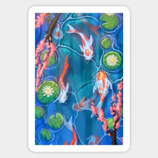 Koi pond Sticker